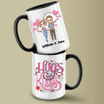 Glossy Two 15oz Mug Mockup black