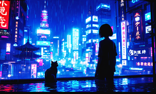 Metal Print Cyber punk