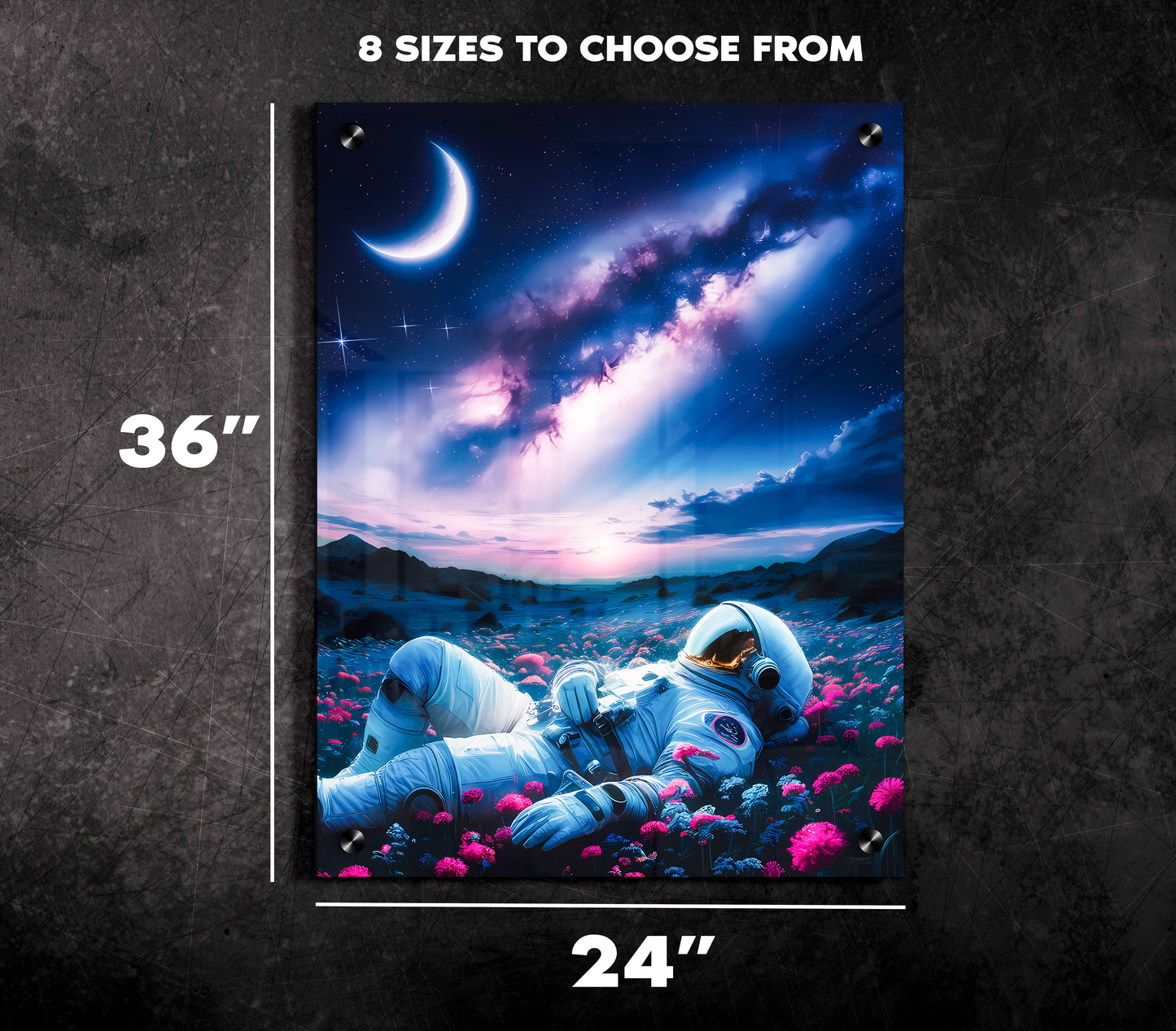 Celestial Dreams: The Astronaut’s Escape Acrylic Print