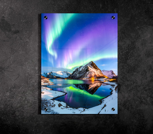 Celestial Symphony: The Dance of the Northern Lights Acrylic Prints